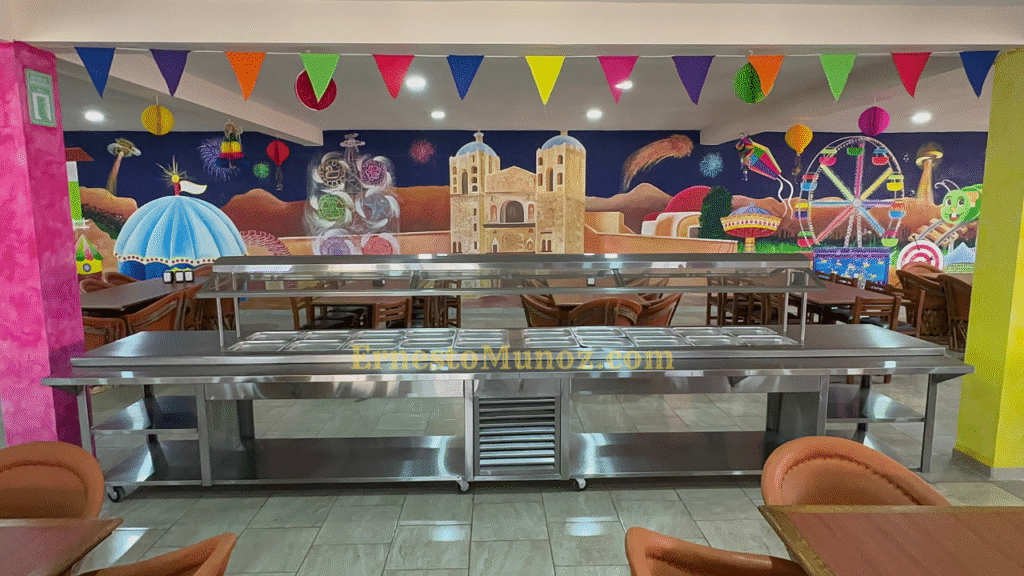 Barra buffet refrigerada