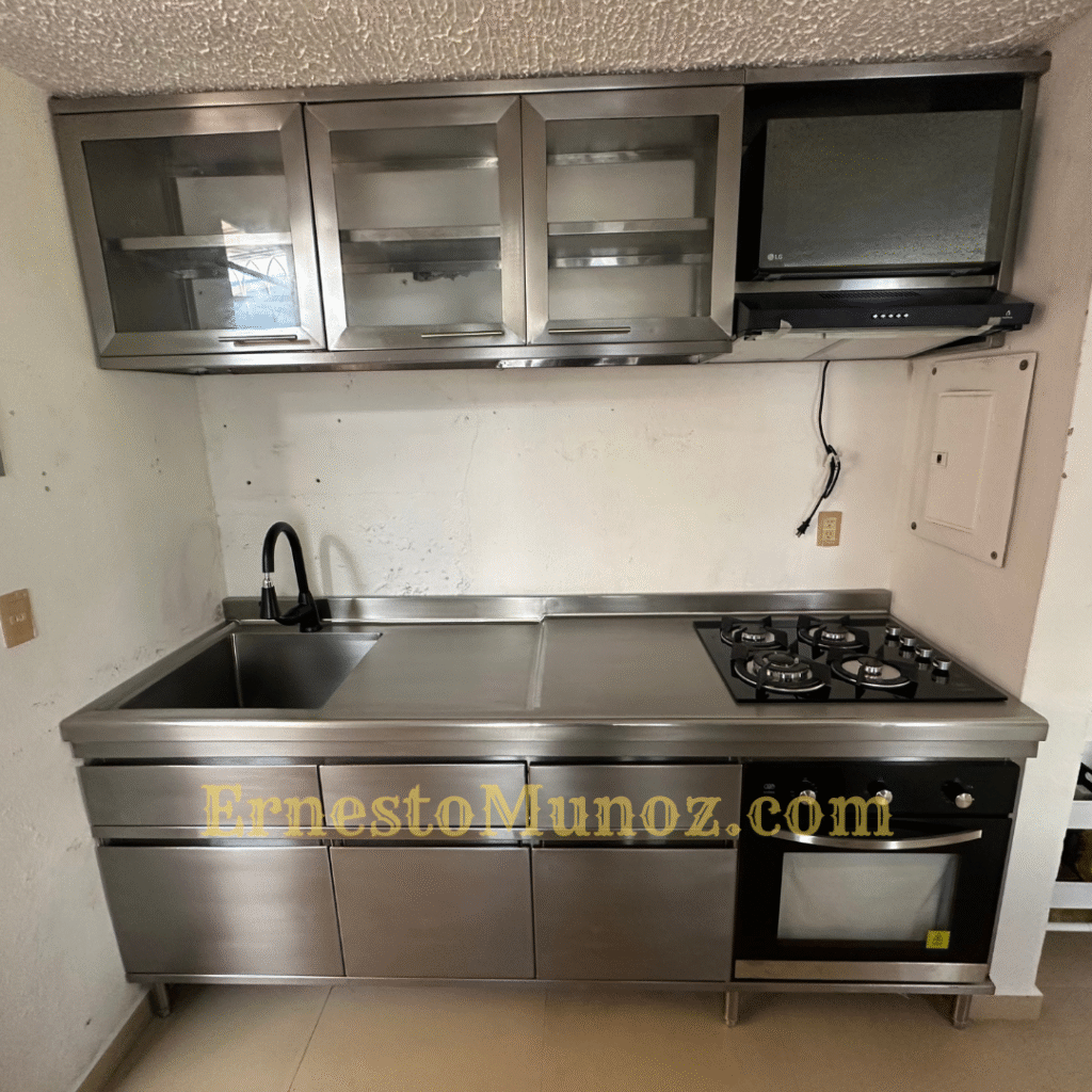 Cocina integral de acero inoxidable en Acapulco